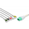 Kabel kompletny EKG do Datascope / Mindray, 5 odprowadzeń, zatzrask, wtyk 12 pin